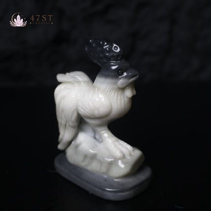 Yin Yang Jade Rooster