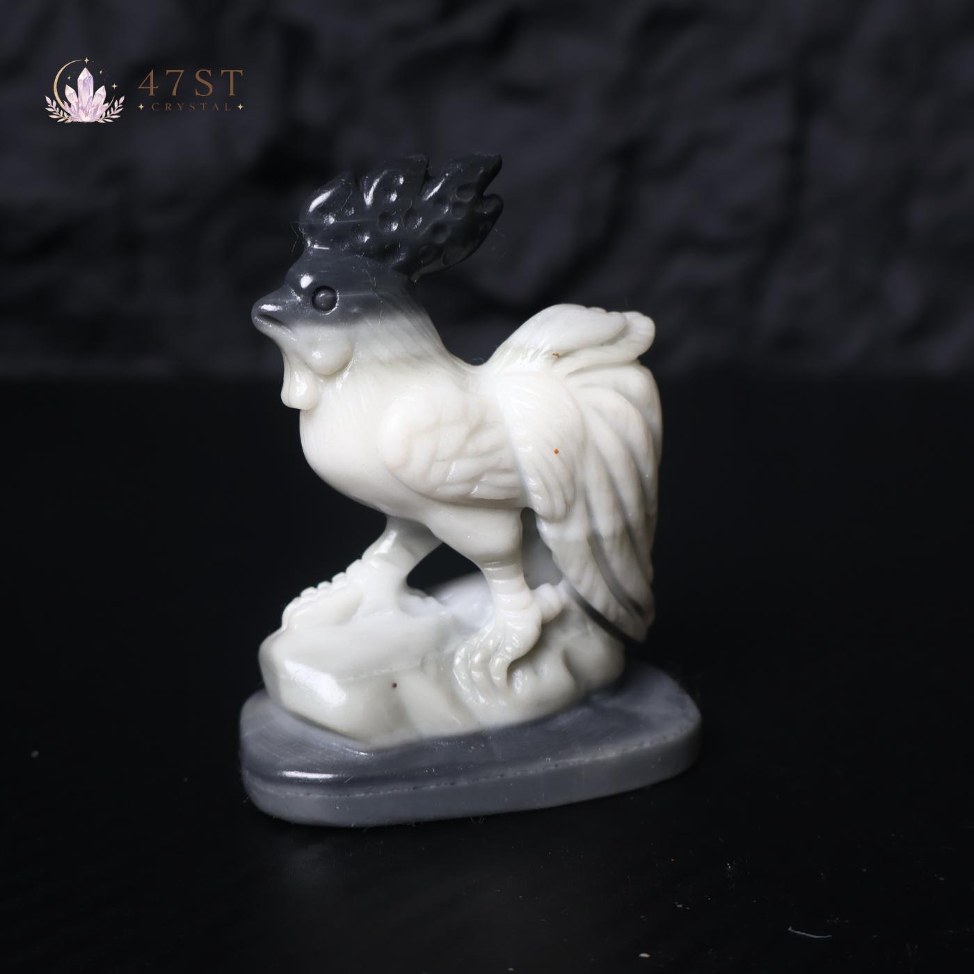 Yin Yang Jade Rooster