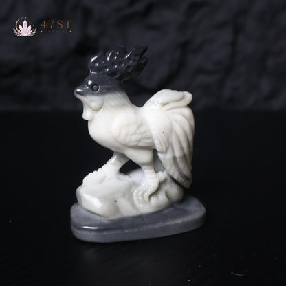 Yin Yang Jade Rooster
