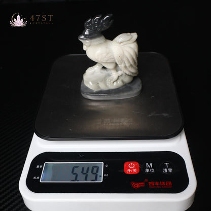 Yin Yang Jade Rooster