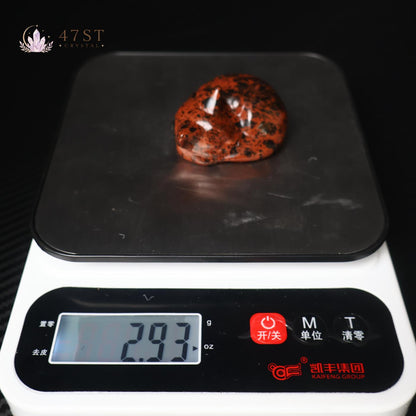 Red Obsidian Sleeping Cat