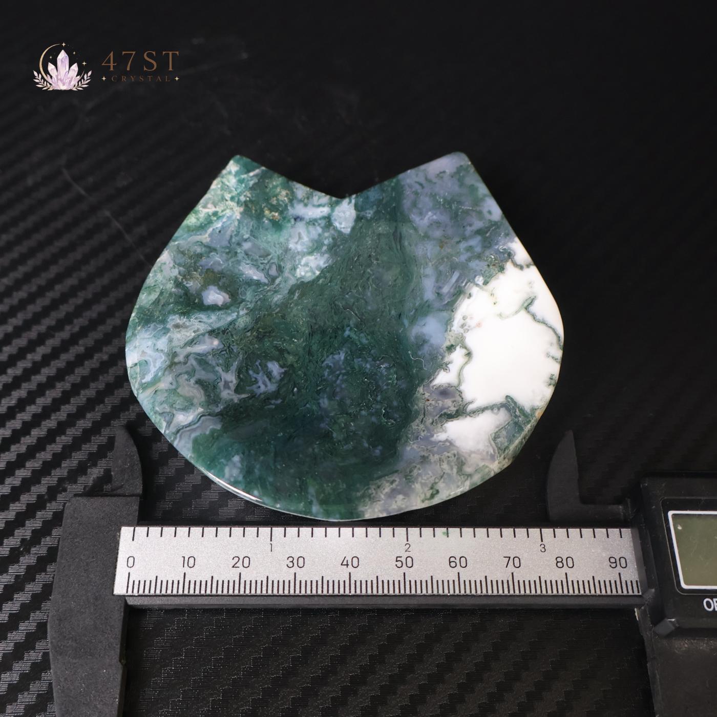 Moss Agate Cat Bowl