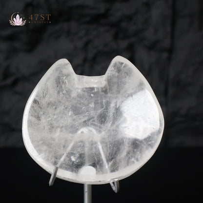 Clear Quartz Cat Bowl