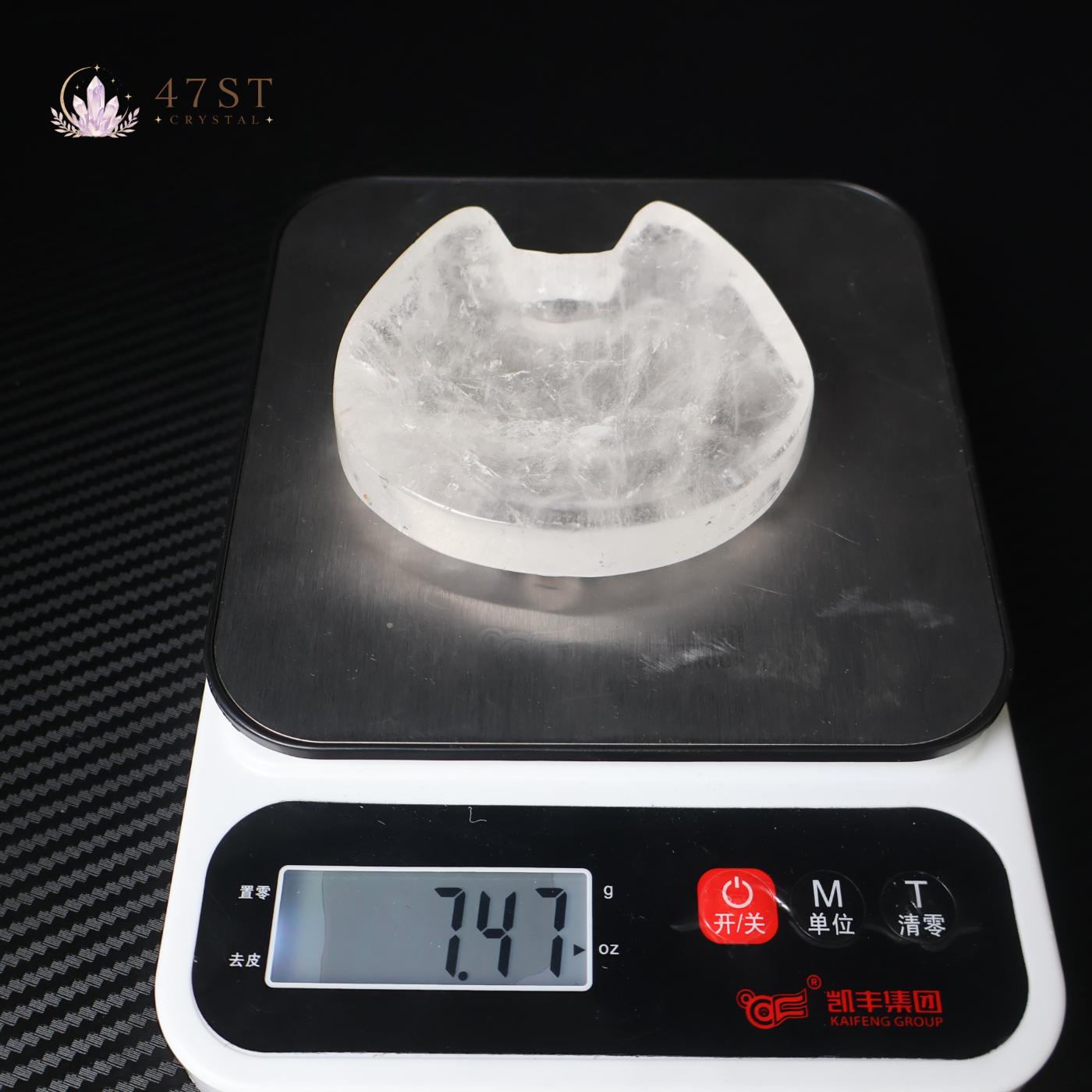 Clear Quartz Cat Bowl