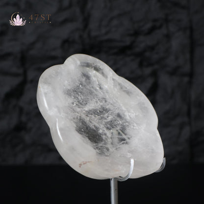Clear Quartz Flower Bowl