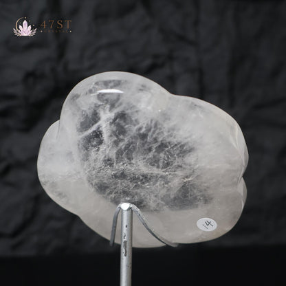Clear Quartz Flower Bowl