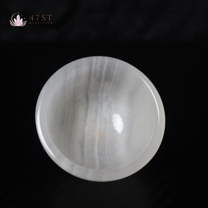 White Onyx Bowl