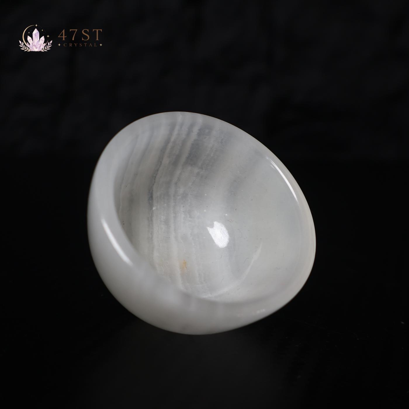 White Onyx Bowl