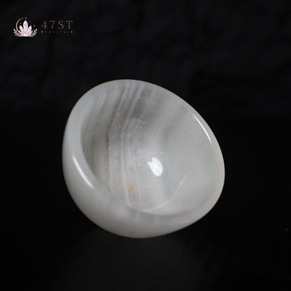 White Onyx Bowl