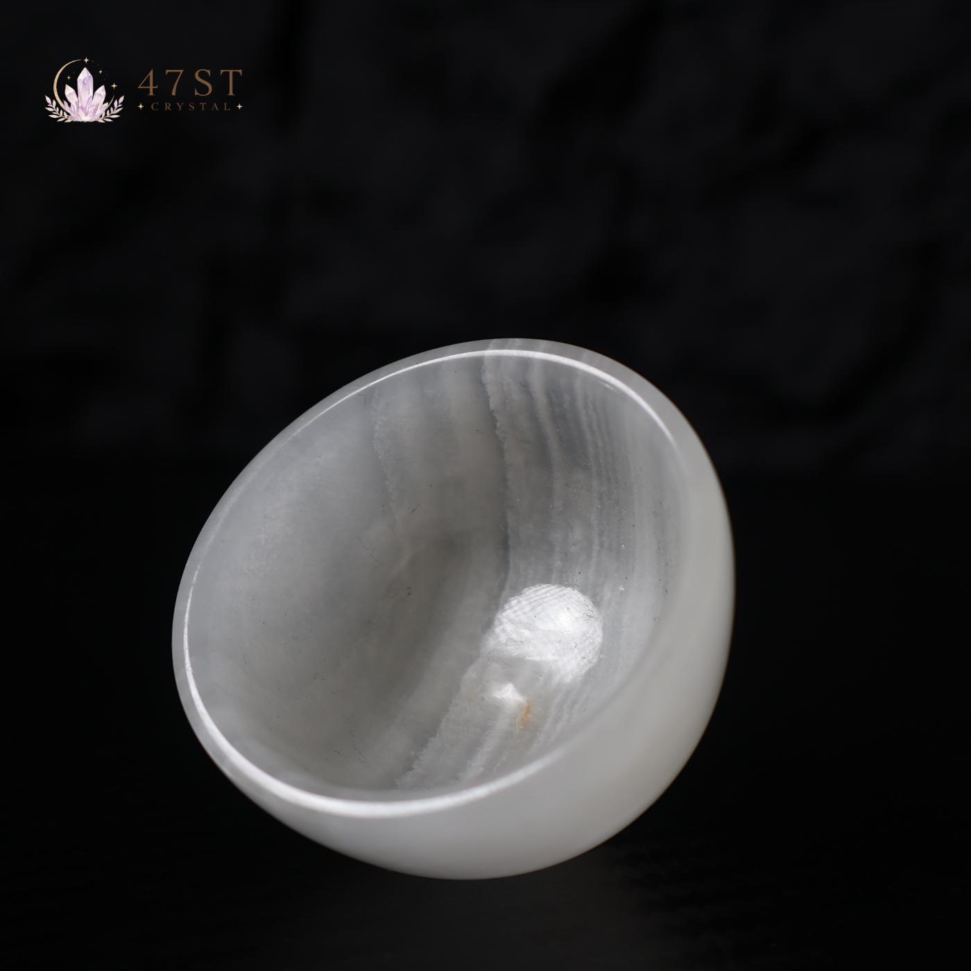 White Onyx Bowl