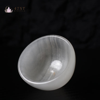 White Onyx Bowl