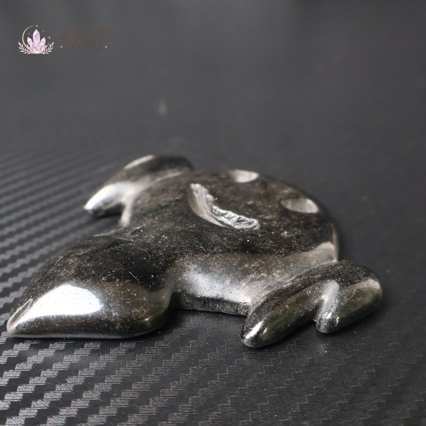 Obsidian Ghost Carving