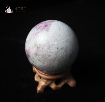 Plum Blossom Tourmaline Sphere