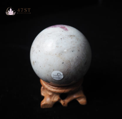 Plum Blossom Tourmaline Sphere