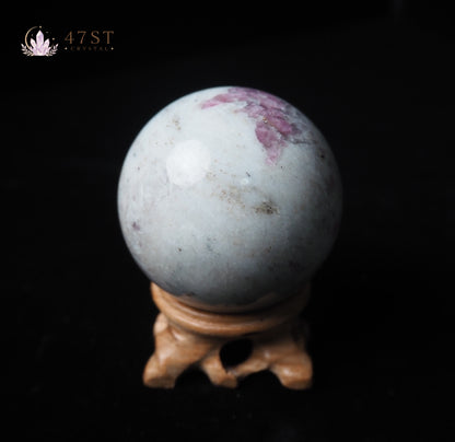 Plum Blossom Tourmaline Sphere