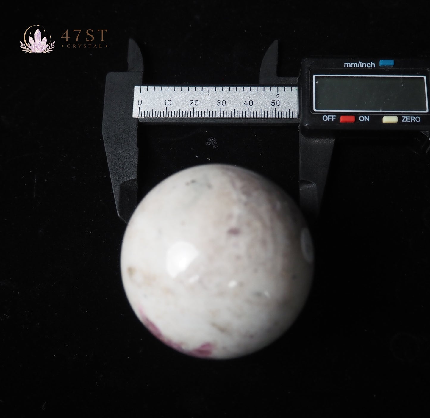 Plum Blossom Tourmaline Sphere