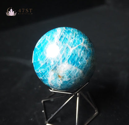 Blue Apatite Sphere
