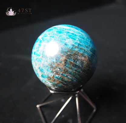 Blue Apatite Sphere