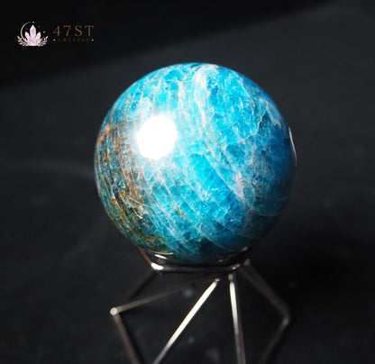 Blue Apatite Sphere