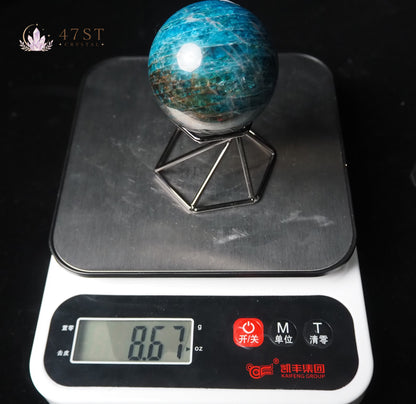 Blue Apatite Sphere
