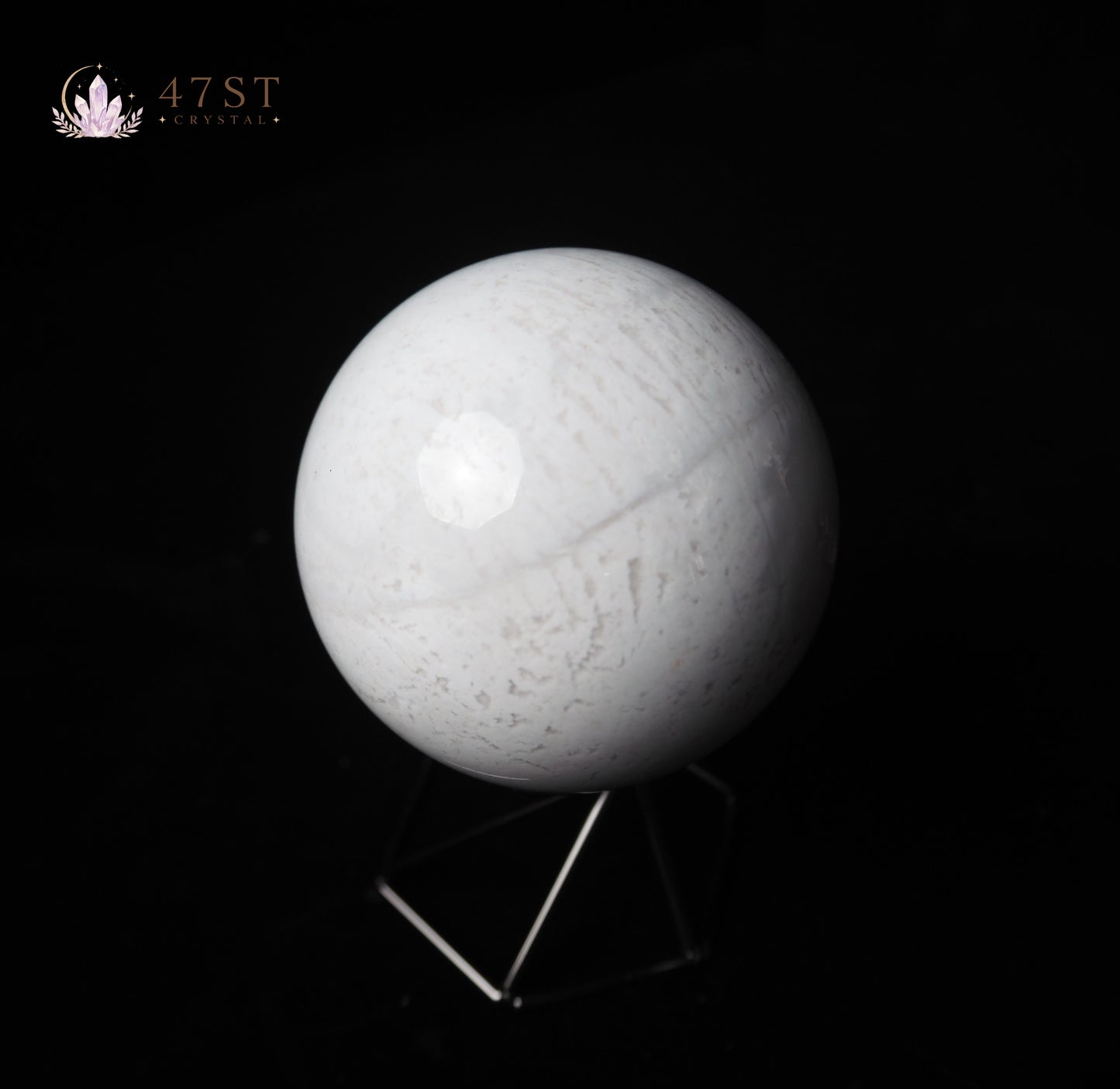 White Agate Sphere