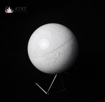 White Agate Sphere