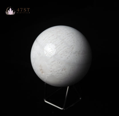 White Agate Sphere