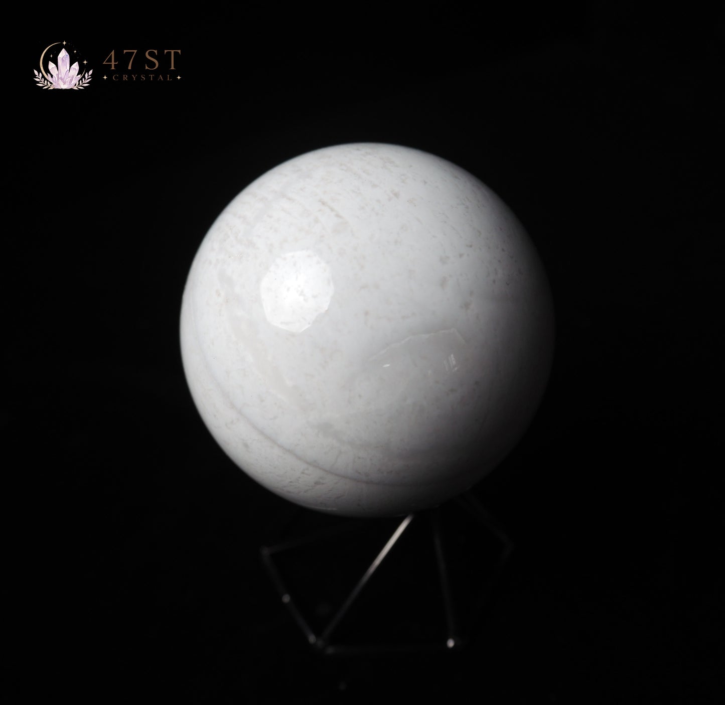 White Agate Sphere