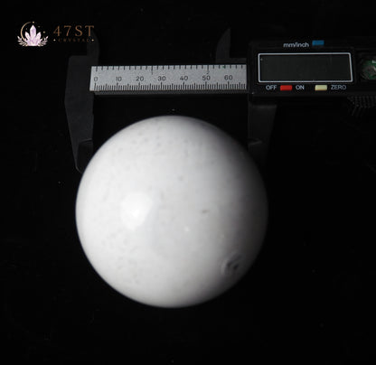 White Agate Sphere