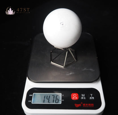 White Agate Sphere