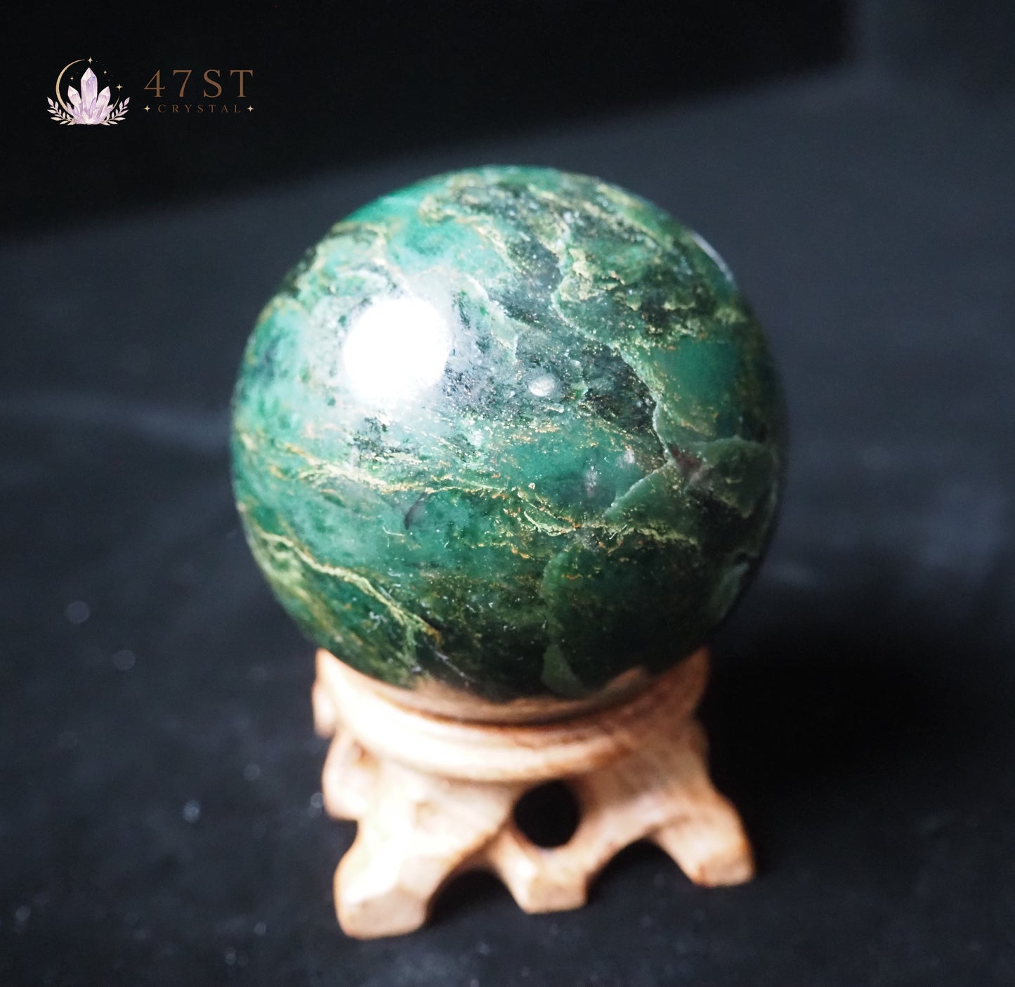 Emerald Green Gemstone Sphere