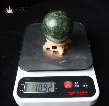 Emerald Green Gemstone Sphere