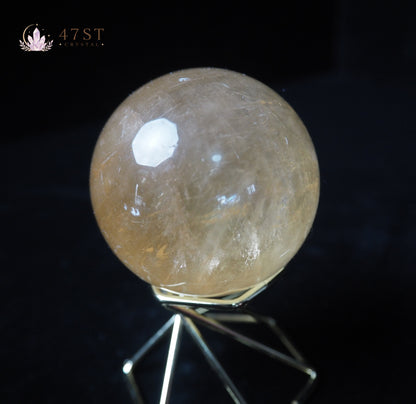 Yellow Iceland Spar Sphere