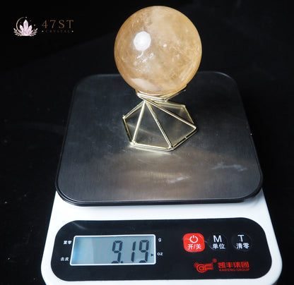 Yellow Iceland Spar Sphere