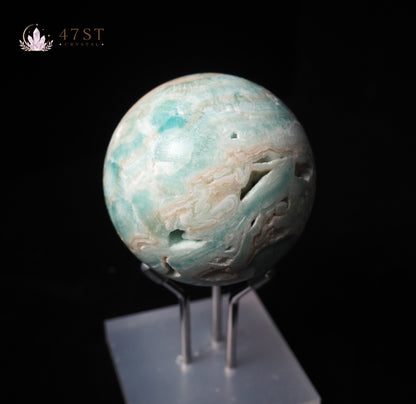 Hemimorphite Sphere