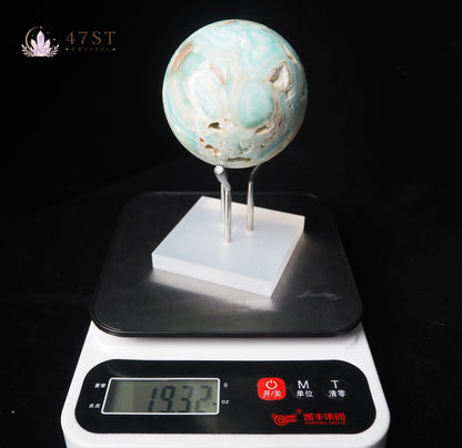 Hemimorphite Sphere