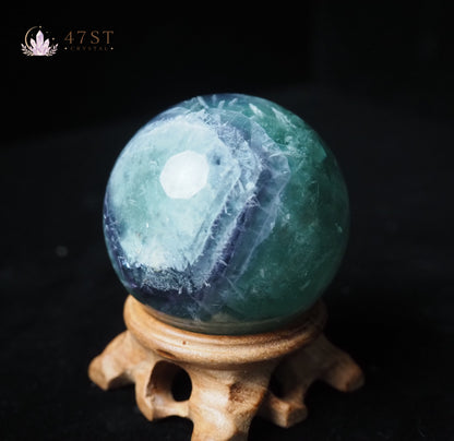 Feather Fluorite Sphere