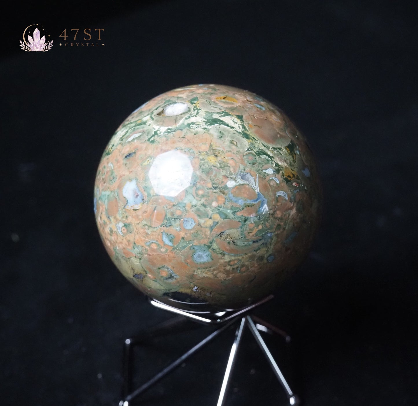 Rainforest Jasper Sphere