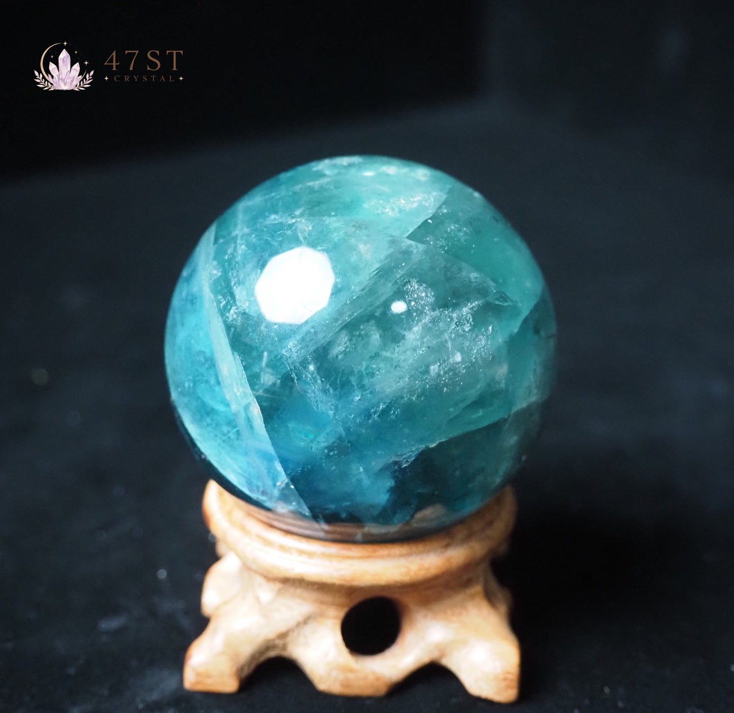 Green Fluorite Sphere