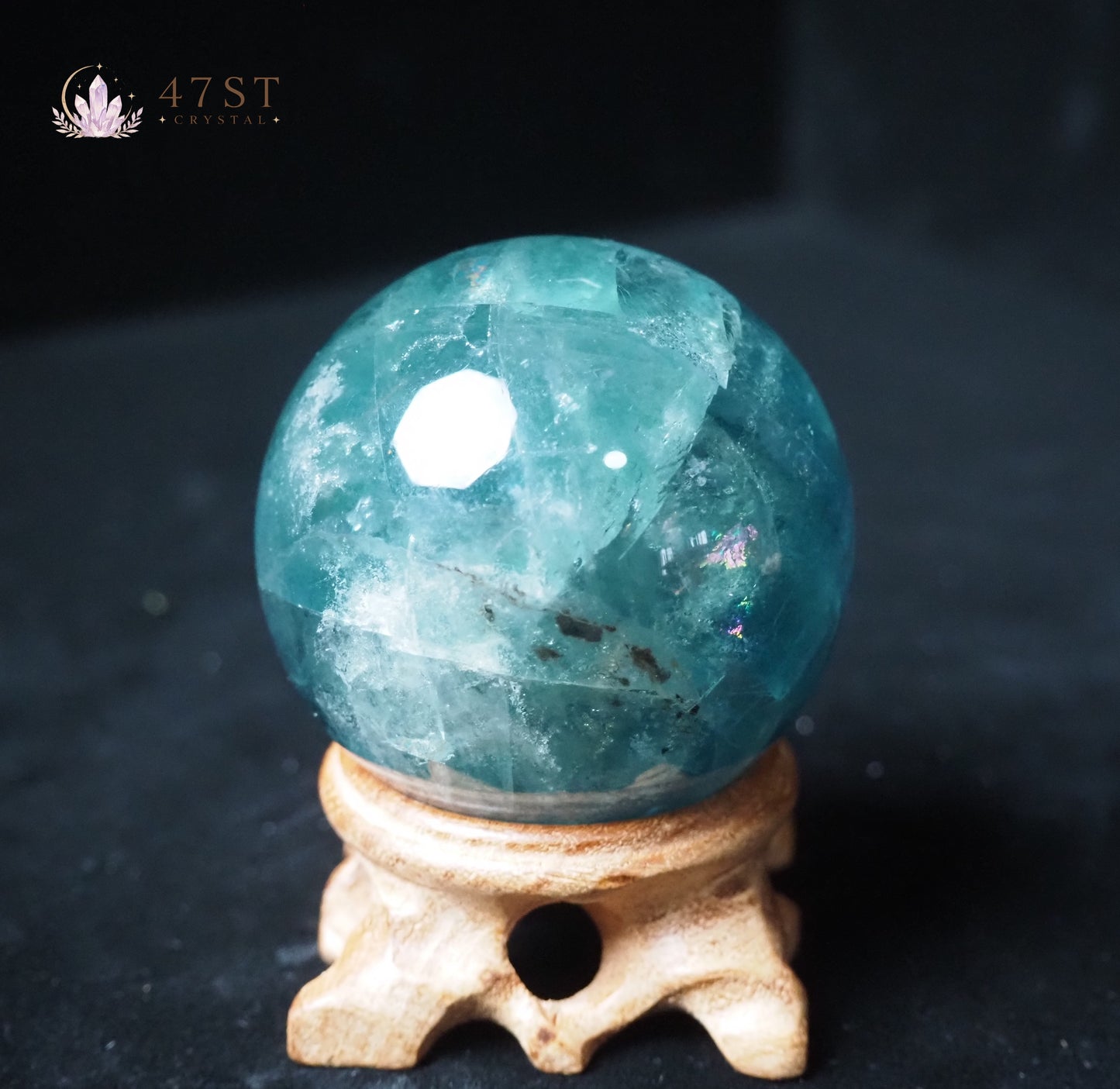 Green Fluorite Sphere