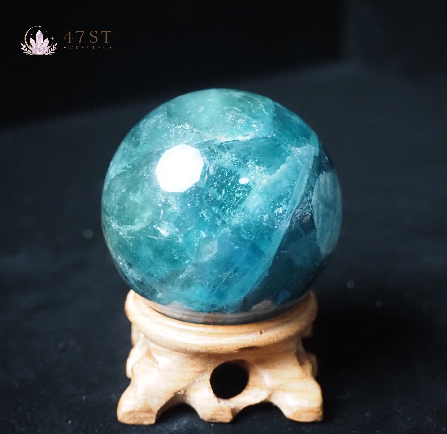 Green Fluorite Sphere