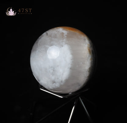 Fluorite & Chalcopyrite Sphere