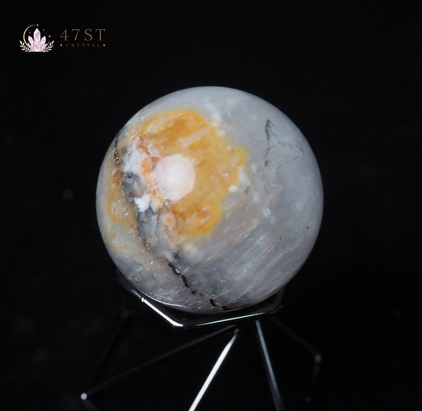 Fluorite & Chalcopyrite Sphere