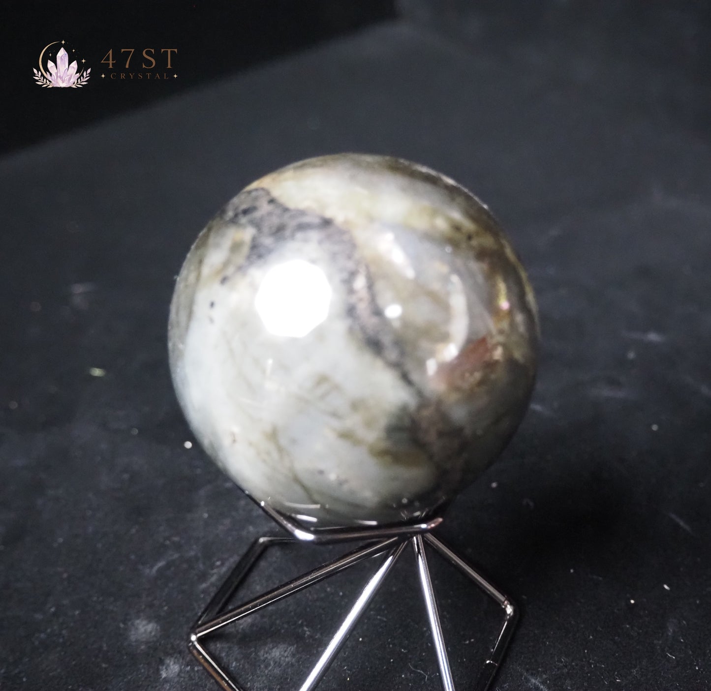 Black Moonstone Sphere