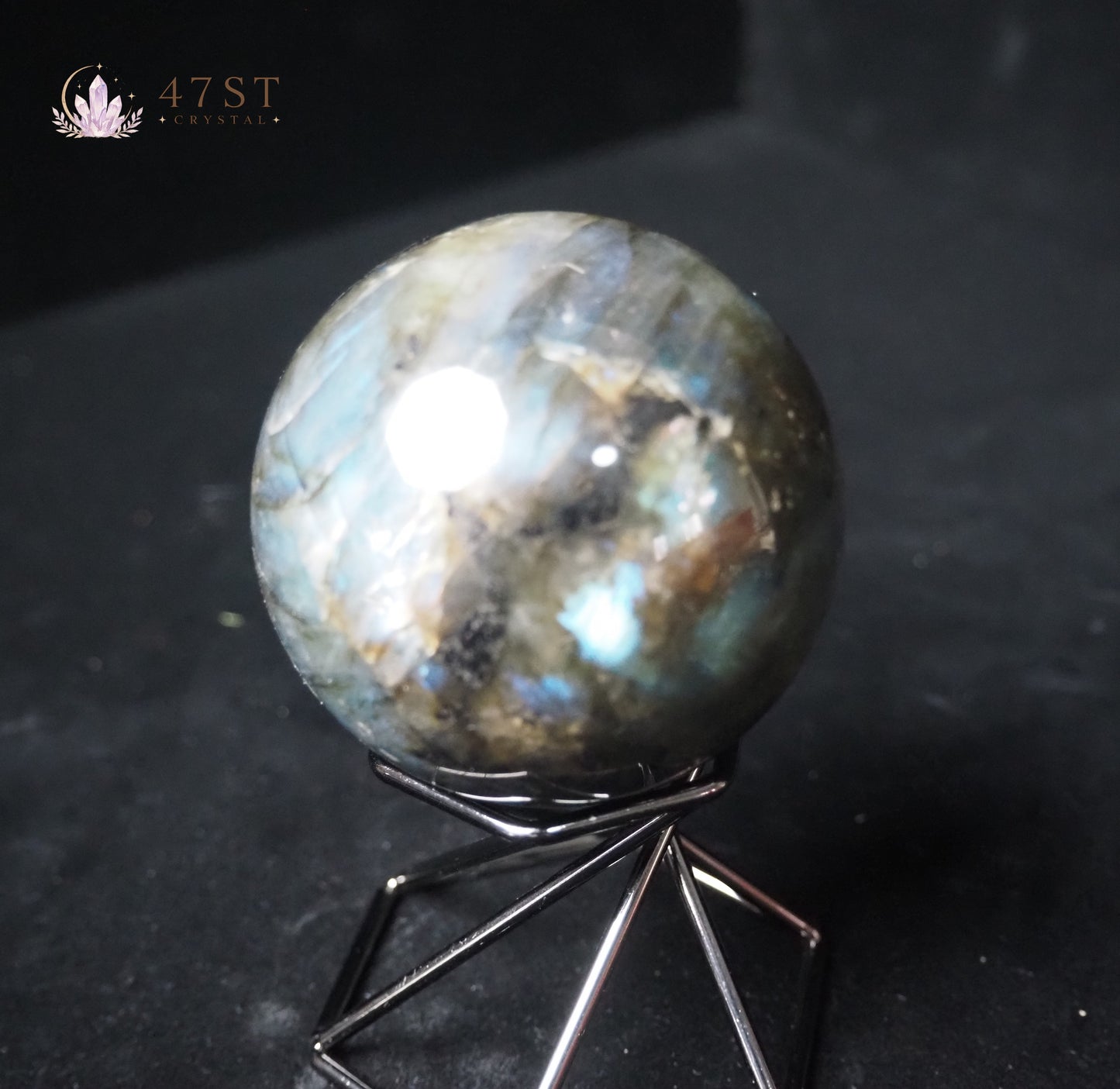 Black Moonstone Sphere