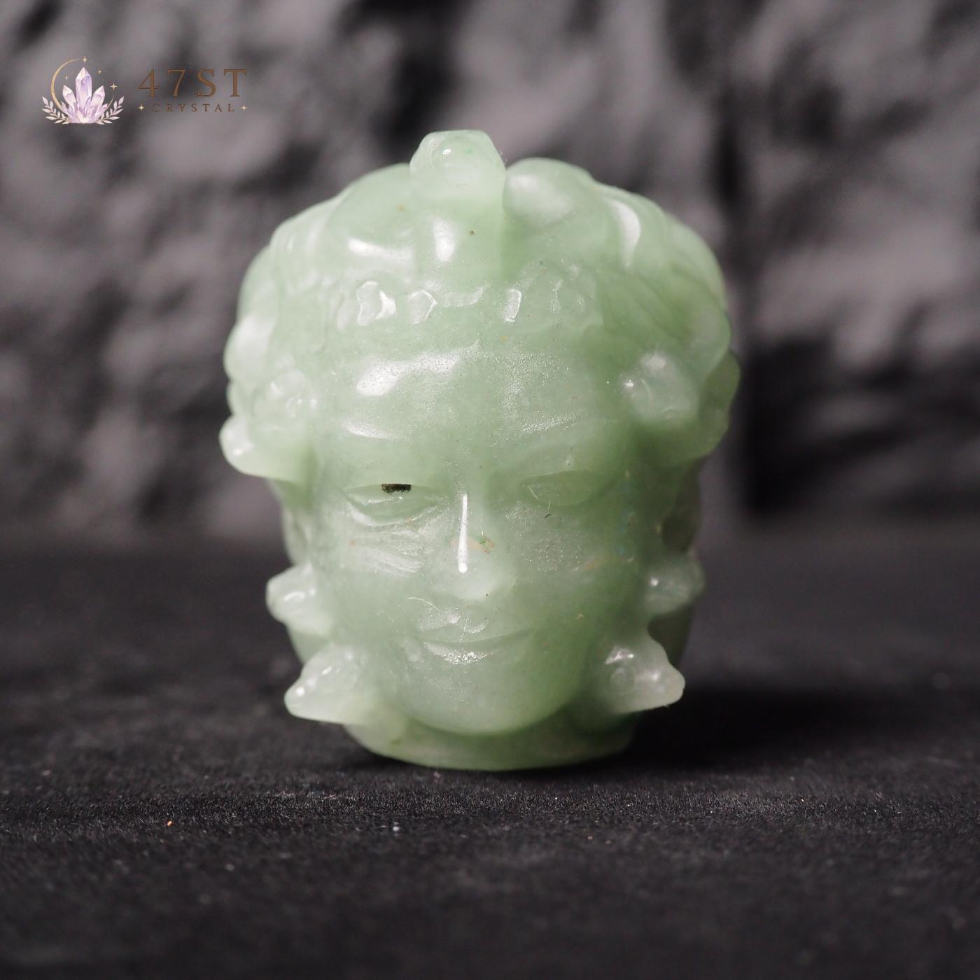 Medusa Head Crystal Carvings