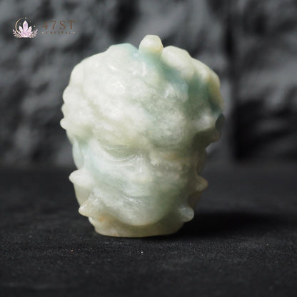 Medusa Head Crystal Carvings