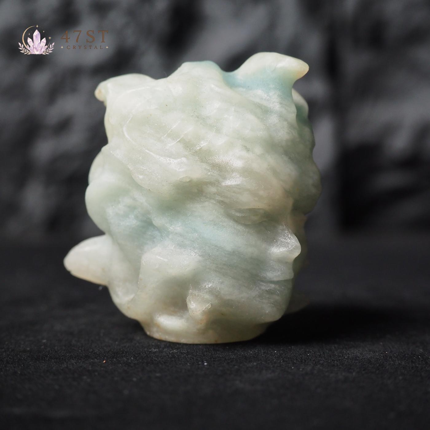 Medusa Head Crystal Carvings
