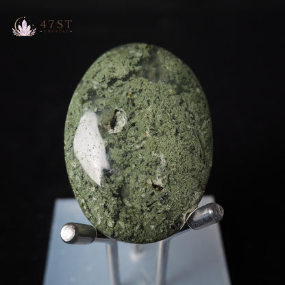 Moss Agate Palm Stone