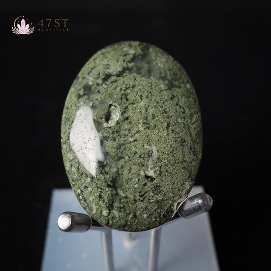 Moss Agate Palm Stone